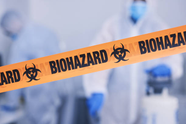 Professional Biohazard Cleanup technician working in Beeville, TX
